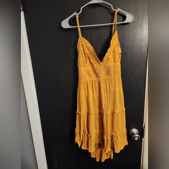 Rue21 Dresses & Skirts - Large Rue 21 Mustard Yellow Boho Dress